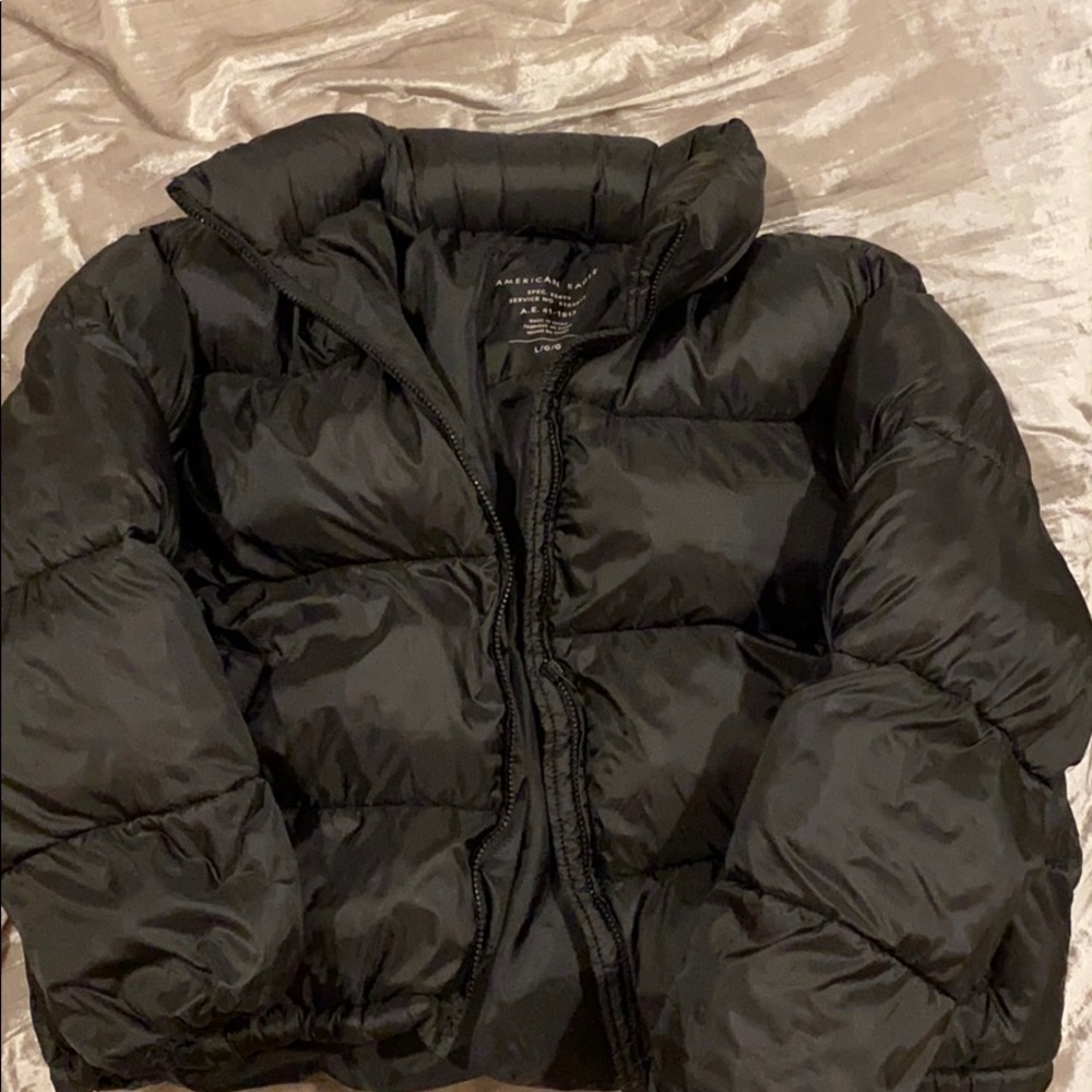 American Eagle Black Puffer Jacket
